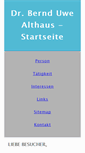 Mobile Screenshot of dr-althaus-net.de